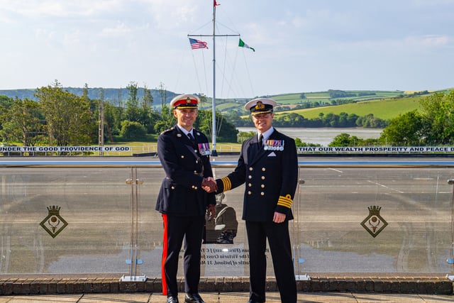 Cornish officer leaves HMS Raleigh for senior Royal Navy role