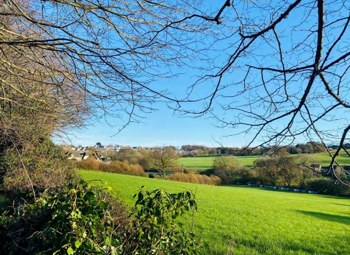Green fields would be lost if the Gewans Farm development goes ahead on the outskirts of St Austell. (Picture: Cornwall Council planning department)