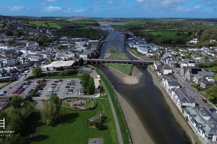 The Old Bridge in Wadebridge, which PETA are set to put a banner on for their Royal Cornwall Show protest (Picture: White Ladder Creative)