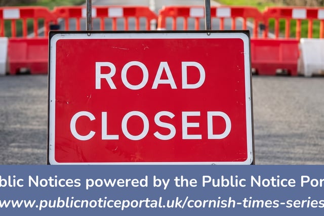 Public Notices: Latest roadworks in South East Cornwall confirmed 