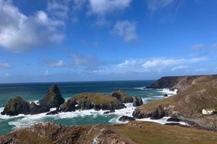 Lively seas around Kynance Cove in Cornwall. (Picture: Andrew Townsend)