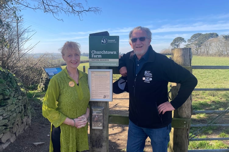 Cornwall Councillor Hilary Frank (left) is secretary of the Friends of Churchtown Farm alongside Bob Austin, who is the chairman