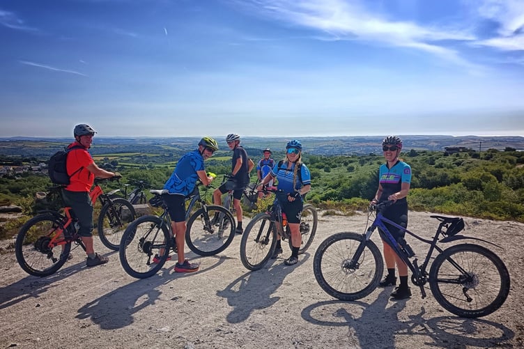 Cyclists enjoying the scenery during the Cornish Alpine Cycle Challenge. (Picture: Rotary Club of St Austell Bay).