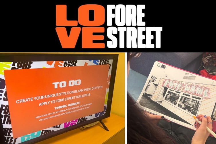 Love Fore Street is a youth-led initiative that will bring together local people aged 13-18 to explore the past, present and future of the town’s main shopping street