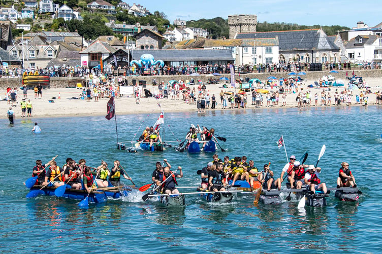 Looe raft race 11.