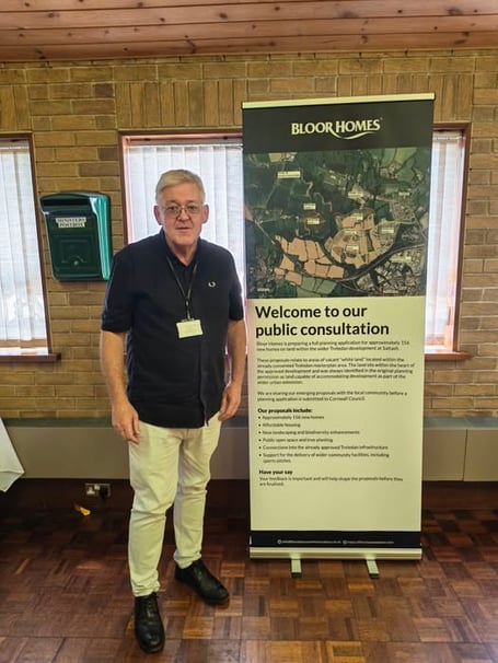 Cornwall Councillor Keith Johnson (Saltash Tamar) has encouraged residents, community groups and Saltash Town Council to engage with a public consultation launched by Bloor Homes