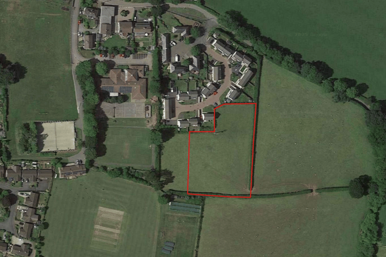 The land in Menheniot which will become a mostly bungalow led development (Picture: Cornwall Council)