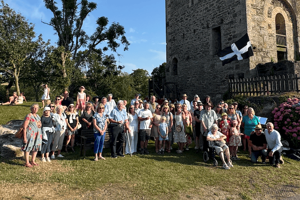 The commemorations concluded during the evening at Lappa Valley Railway attraction