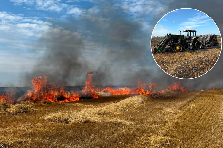 Launceston Fire Station Farm Fire