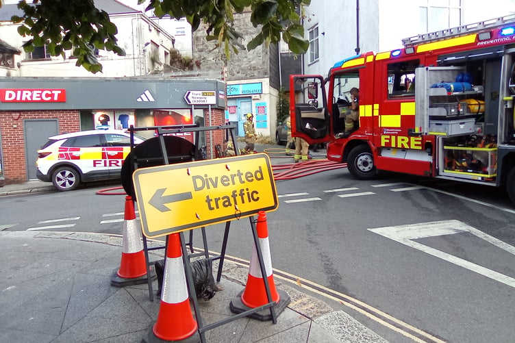 The route of the traffic diversion has been blocked because of the incident.