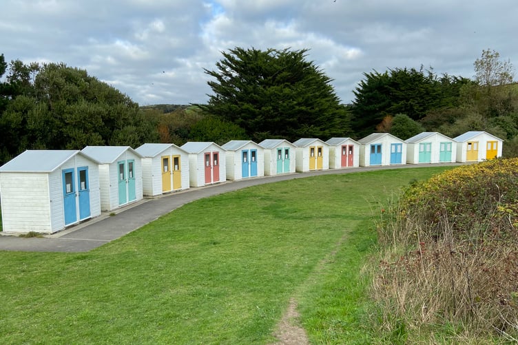 The beach huts, some distance from the beach at Par in Cornwall, have not proved popular. (Picture: Andrew Townsend)