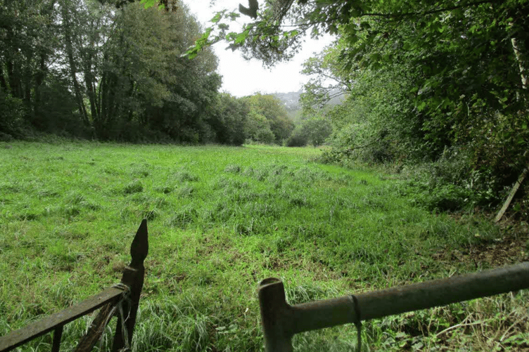The land at the centre of the application at Kilhallon, Par. (Picture: Cornwall Council)