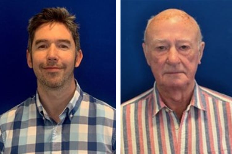 Gordon McCaw (left) and John Brady have both resigned from Saltash Town Council in recent months