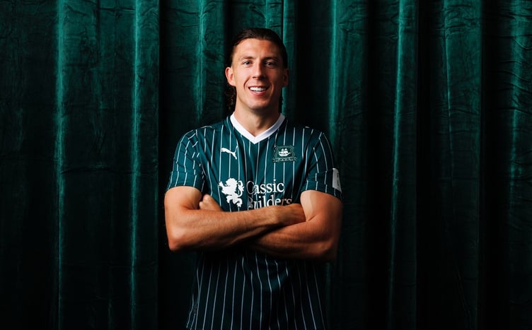 Defender Alex Mitchell has signed for Plymouth Argyle on a three-year deal from Charlton Athletic (Picture: PAFC)