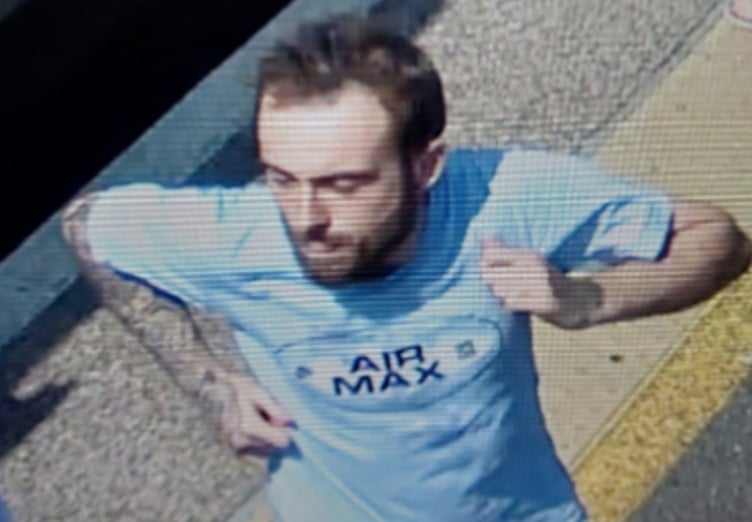 British Transport Police believe this man can help with their enquiries regarding Lego theft