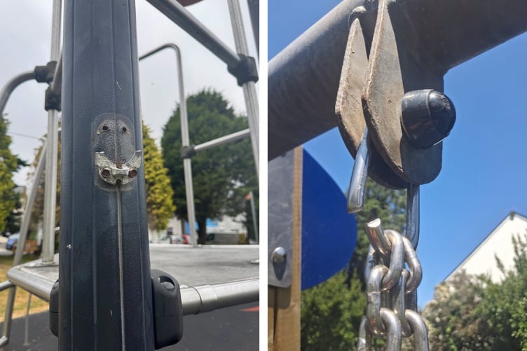 Vandals target Bugle play area.
