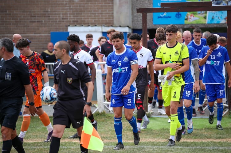 Josh McCabe, Liskeard Athletic opening day.