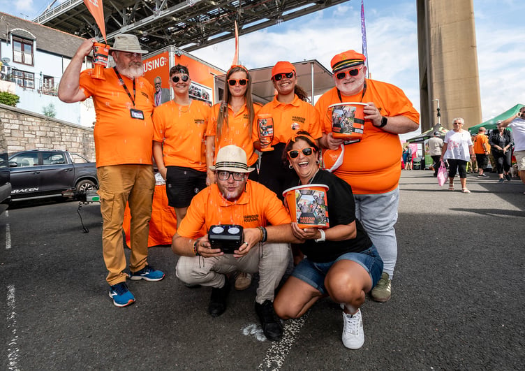 The Harbour Housing team are all smiles as they welcome visitors to this year's Saltash Regatta (Pictures: Paul Williams)