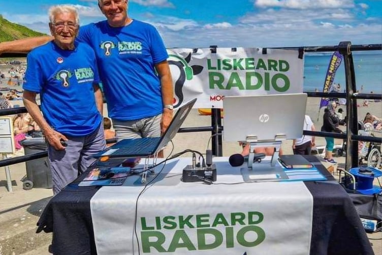 Ken Strange (left) pictured with Mike Allsopp. (Picture: Liskeard and Looe Radio)