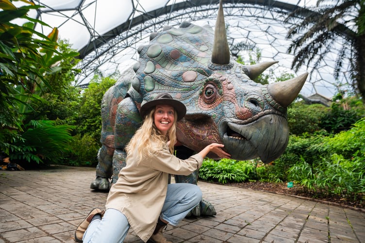 Dinosaurs return to Eden Project as part of prehistoric experience.