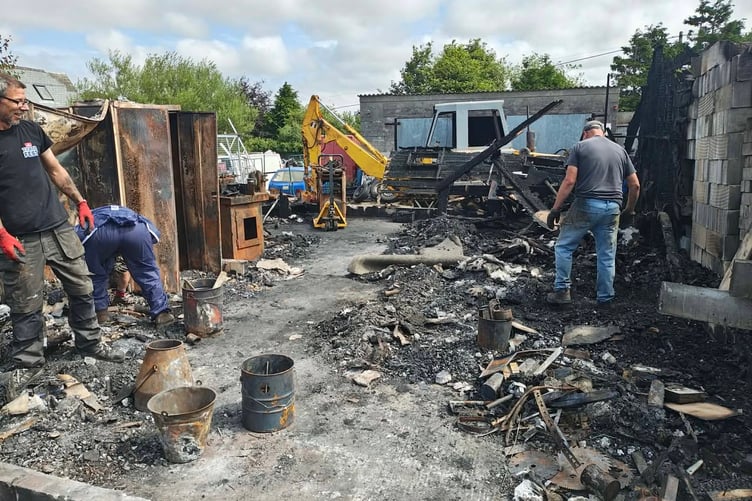 A big clear up operation has started at Saddle Rock Farm
