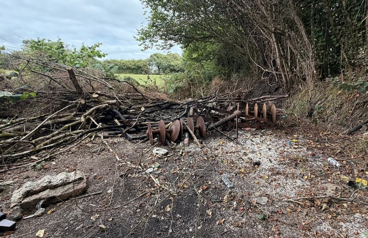 Officers from Callington Police say they have visited the area and seen the extent of the damage caused