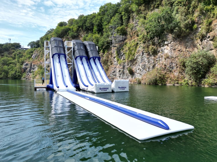 ‘The Tower’ is the latest addition to the popular Adrenalin Quarry Aquapark at Menheniot