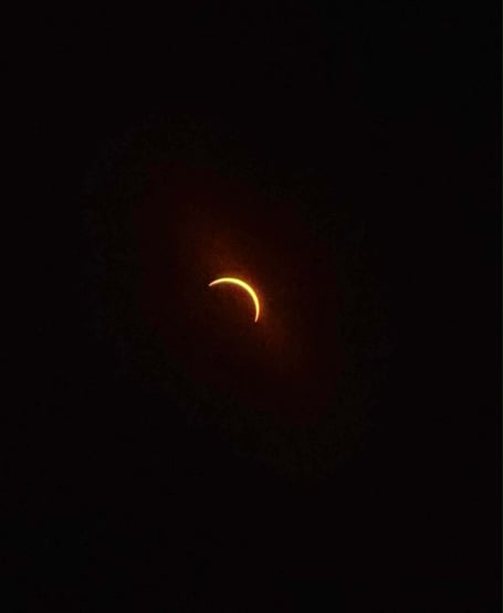 It was as near to a total eclipse as it could be without being one (Picture: Abbey Yelland)