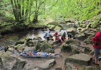 Woman rescued after slipping at Golitha Falls