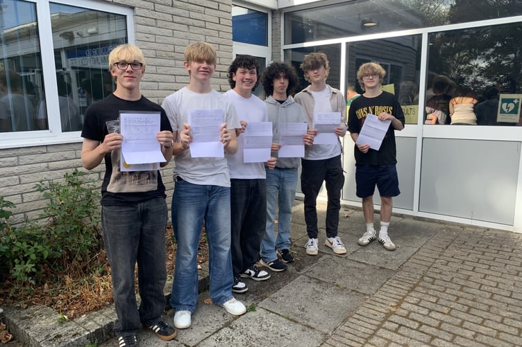 Torpoint students GCSE Results Day 1.