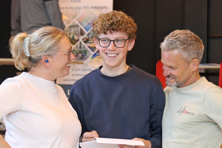 Year 11 students at Liskeard School and Community College celebrated with friends and family as those all important GCSE results came in