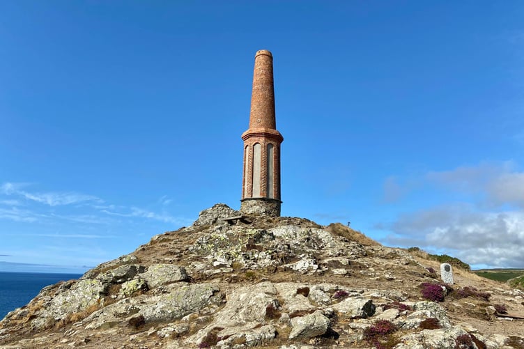 The chimney stack at Cape Cornwall in West Cornwall is linked to the area's mining past. (Picture: Andrew Townsend)