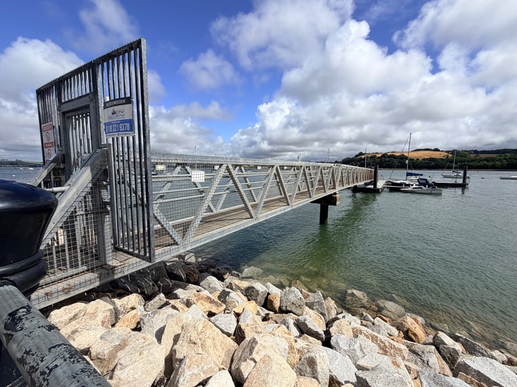 The pontoon located on Saltash's Waterside is owned by the Saltash Town Council