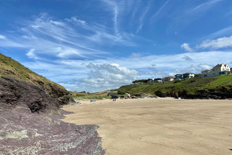 The sandy beach at Pentireglaze Haven around the corner from Polzeath in North Cornwall. (Picture: Andrew Townsend)