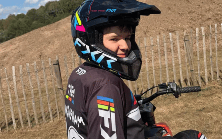 Theo Cunningham, 15, was competing in a race at Landrake on Sunday, August 29, when he was thrown from his motorbike