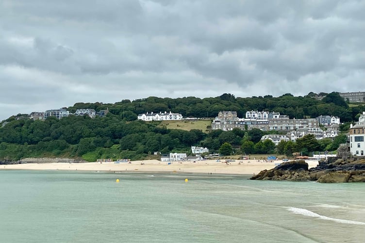 Looking towards Porthminster beach at St Ives in Cornwall. (Picture: Andrew Townsend)