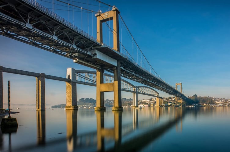 The multi-agency drill on the Tamar Bridge will take place on Tuesday, September 8 from 7.30pm and is expected to last for up to three hours (Picture: Tamar Crossings)