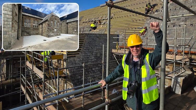 Project lead Mike Sturgess overseeing work on the St Martin's Church Centre, which has been transformed following a £760,000 refurbishment