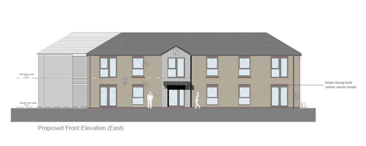 Plans of how one of the apartment blocks would look as part of the development in Liskeard