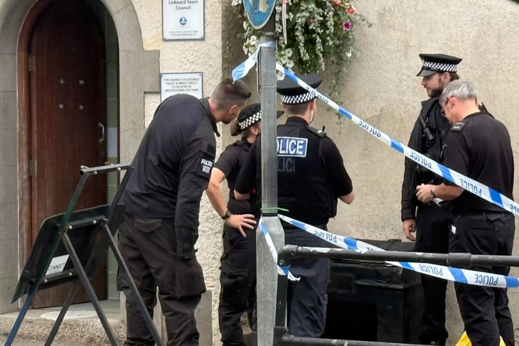 Residents in Liskeard will see an increased police presence around the town as police investigations continue at pace following a suspected murder. (Picture: Adrian Jasper)