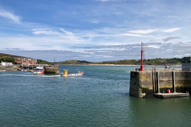 The passenger ferry for Rock leaves the harbour at Padstow in Cornwall. (Picture: Andrew Townsend)