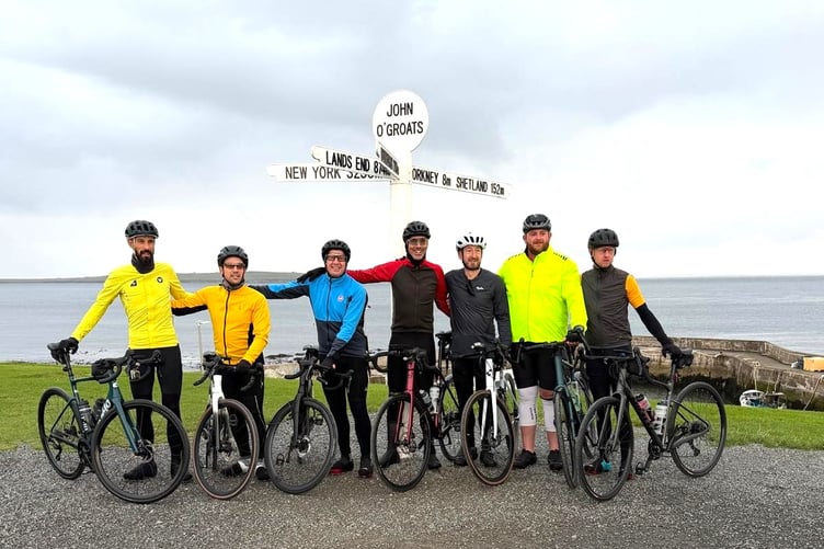 The team from NGED at the start point (Picture: NGED)