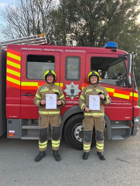 FF Lee Shepherd (left) and FF James Dart (right)