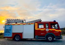 Firefighters tackle blaze in agricultural building in Cornwall