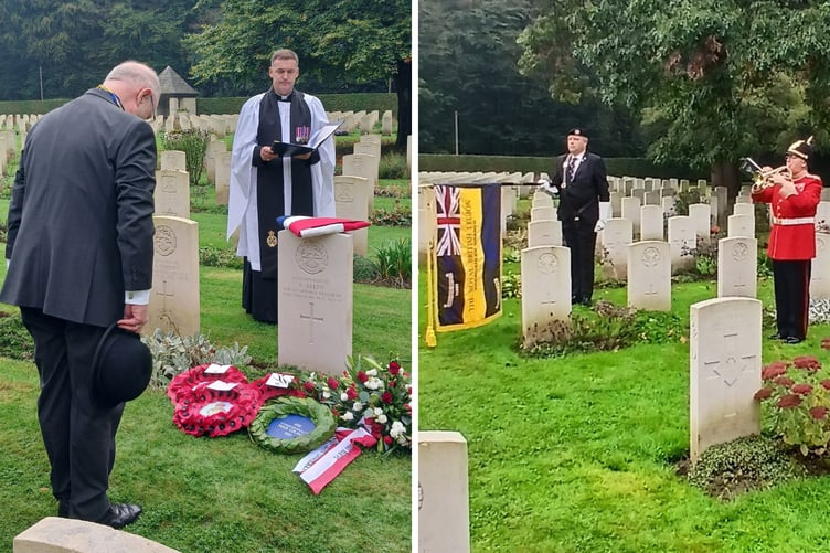 The service for Pte Sidney Allen