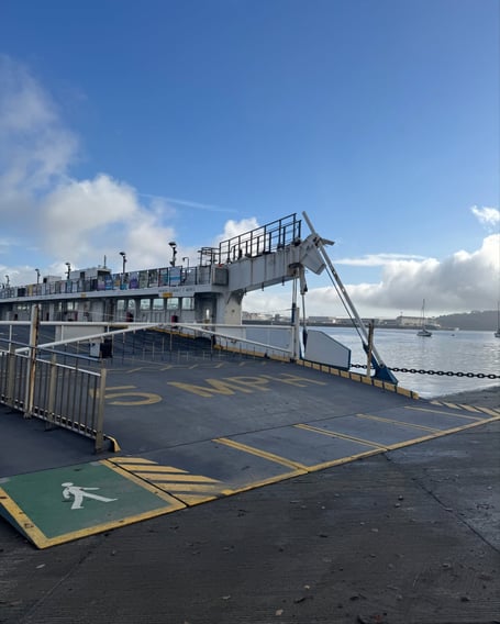 Tamar Crossings has warned commuters to expect delays while engineers investigate an issue affecting the prow of one of the vessels