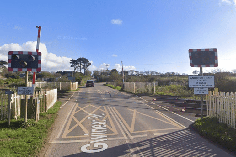 Level crossing at Gwinear Road in Connor Downs
