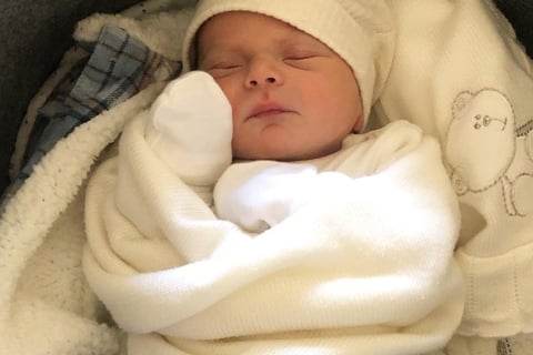 Ezrah died from the bacterial disease, late onset Group B Strep, at just 19 days old