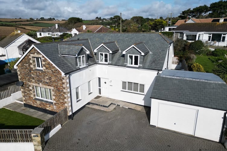 This spacious four-bedroom detached house in Penzance is on the market with Purplebricks for £750,000.