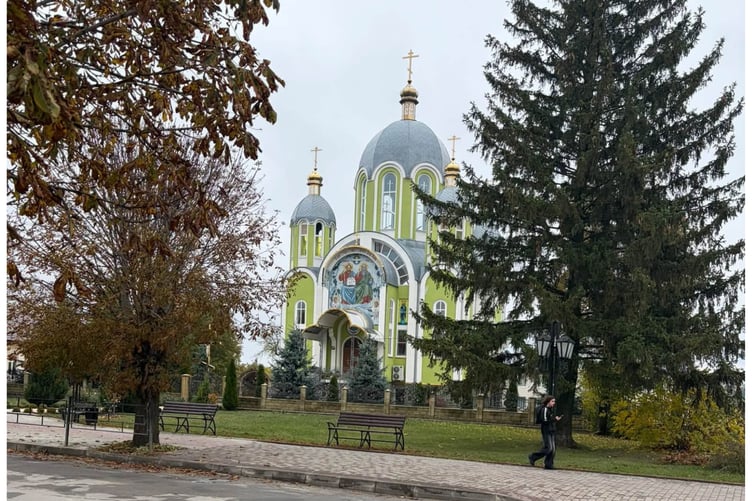 One of the picturesque church buildings located in the town of Kopychyntsi in Ukraine